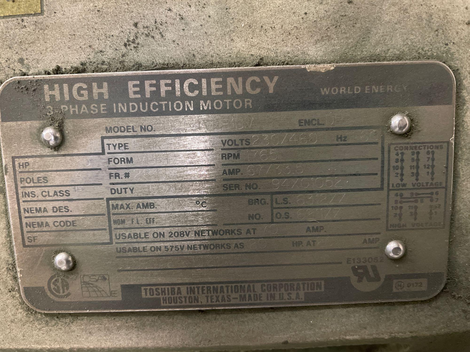 Gardner Denver mod 1214-855 25hp air compressor