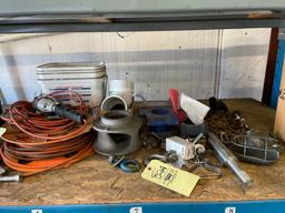 Ext cords. Rachel strap. Air hose. Hardware.