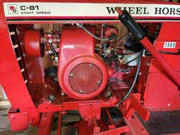 Wheel Horse C-81 Eight Speed Garden Tractor