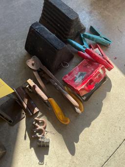 Hand planes, tools, wheel chocks