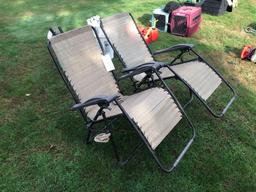 Pair of reclining chairs