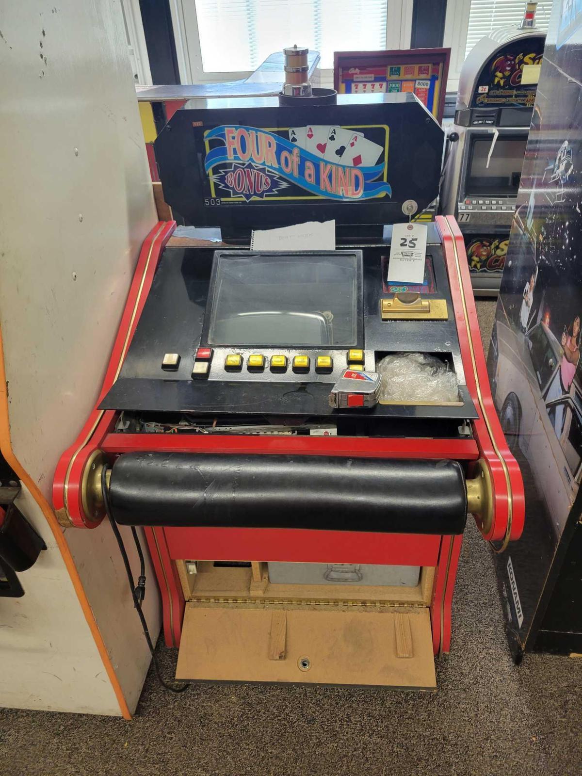 Four Of A Kind 25c arcade game, needs work