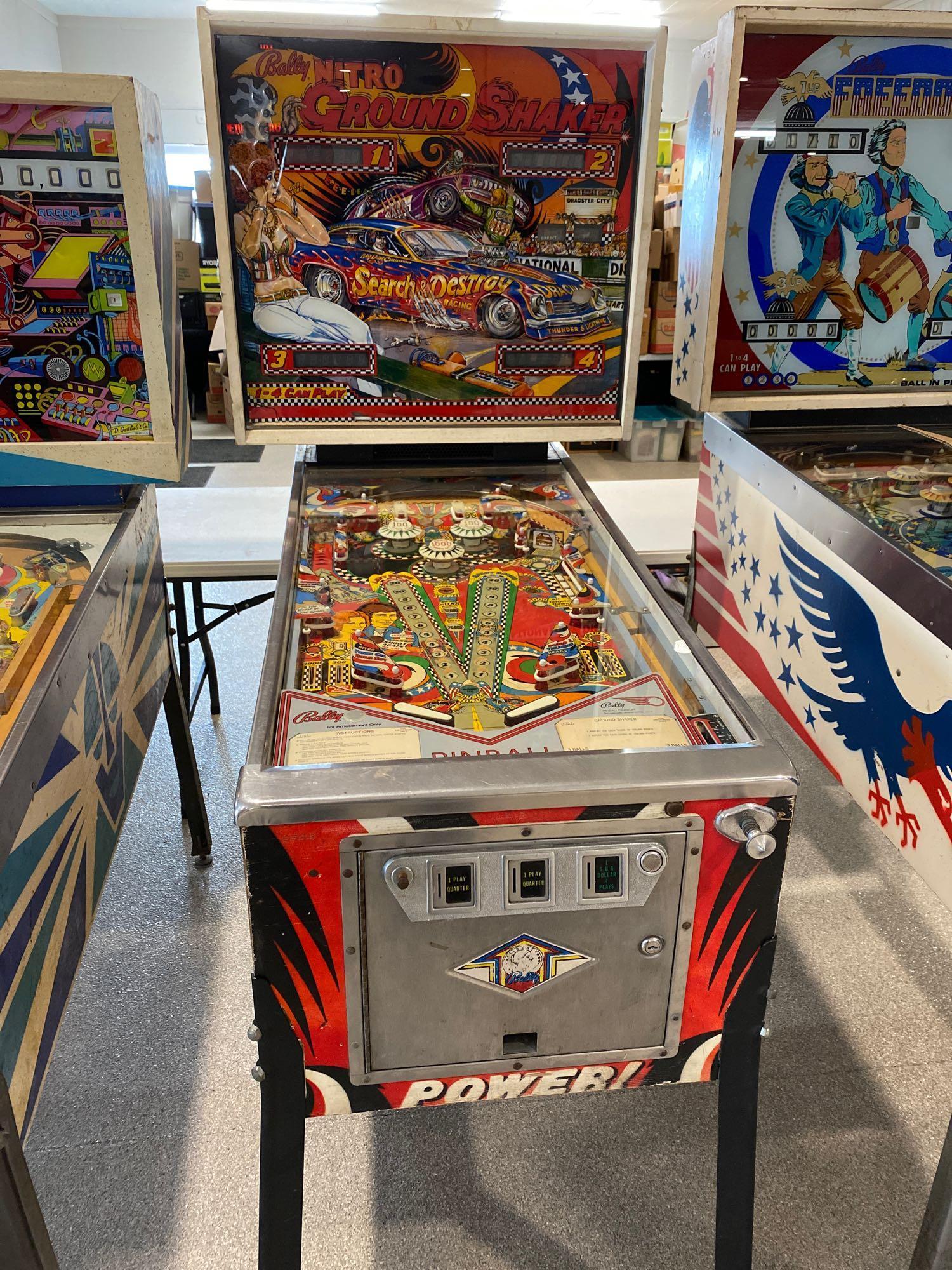 Bally Nitro Ground Shaker Pinball machine.