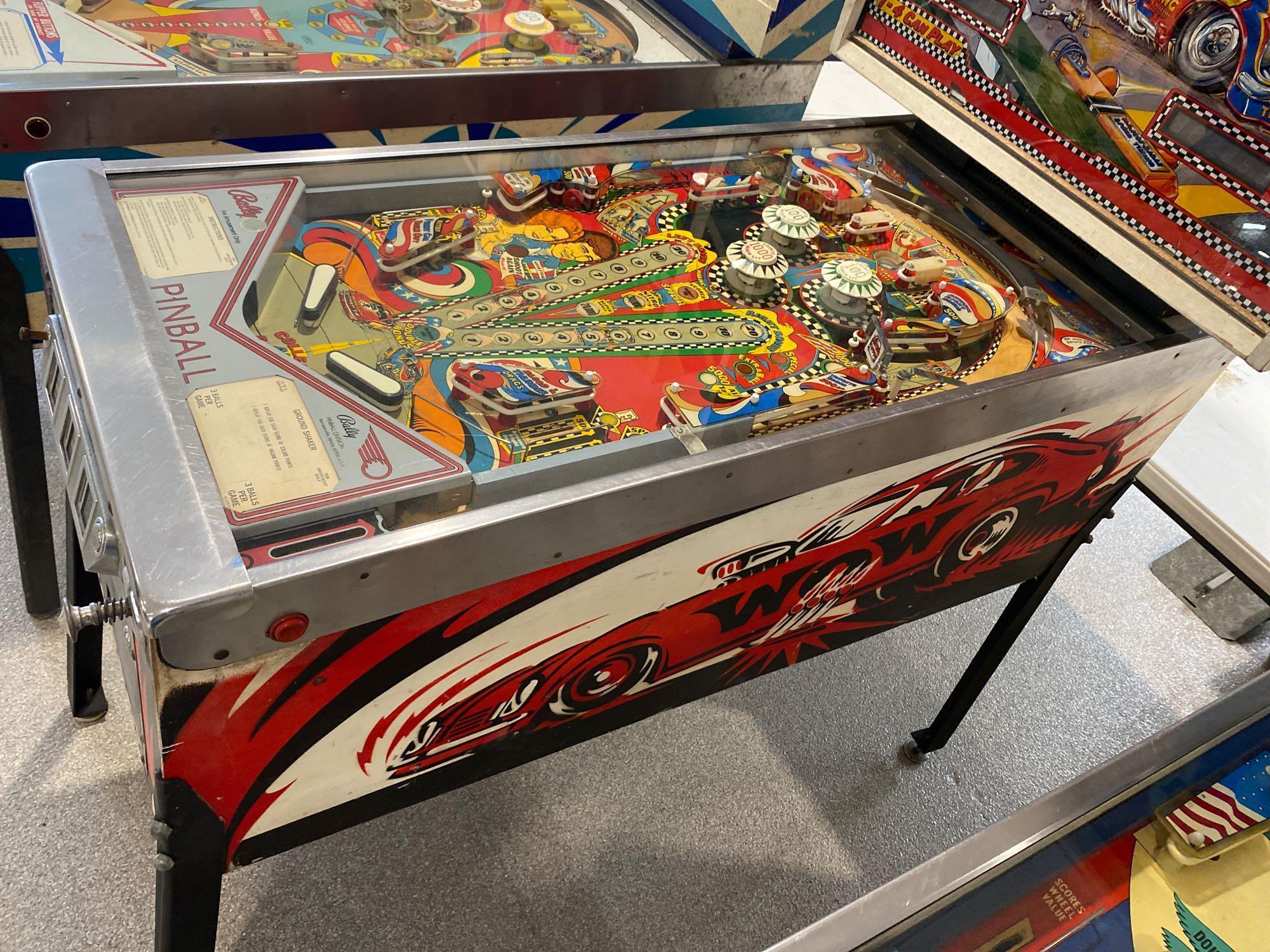 Bally Nitro Ground Shaker Pinball machine.