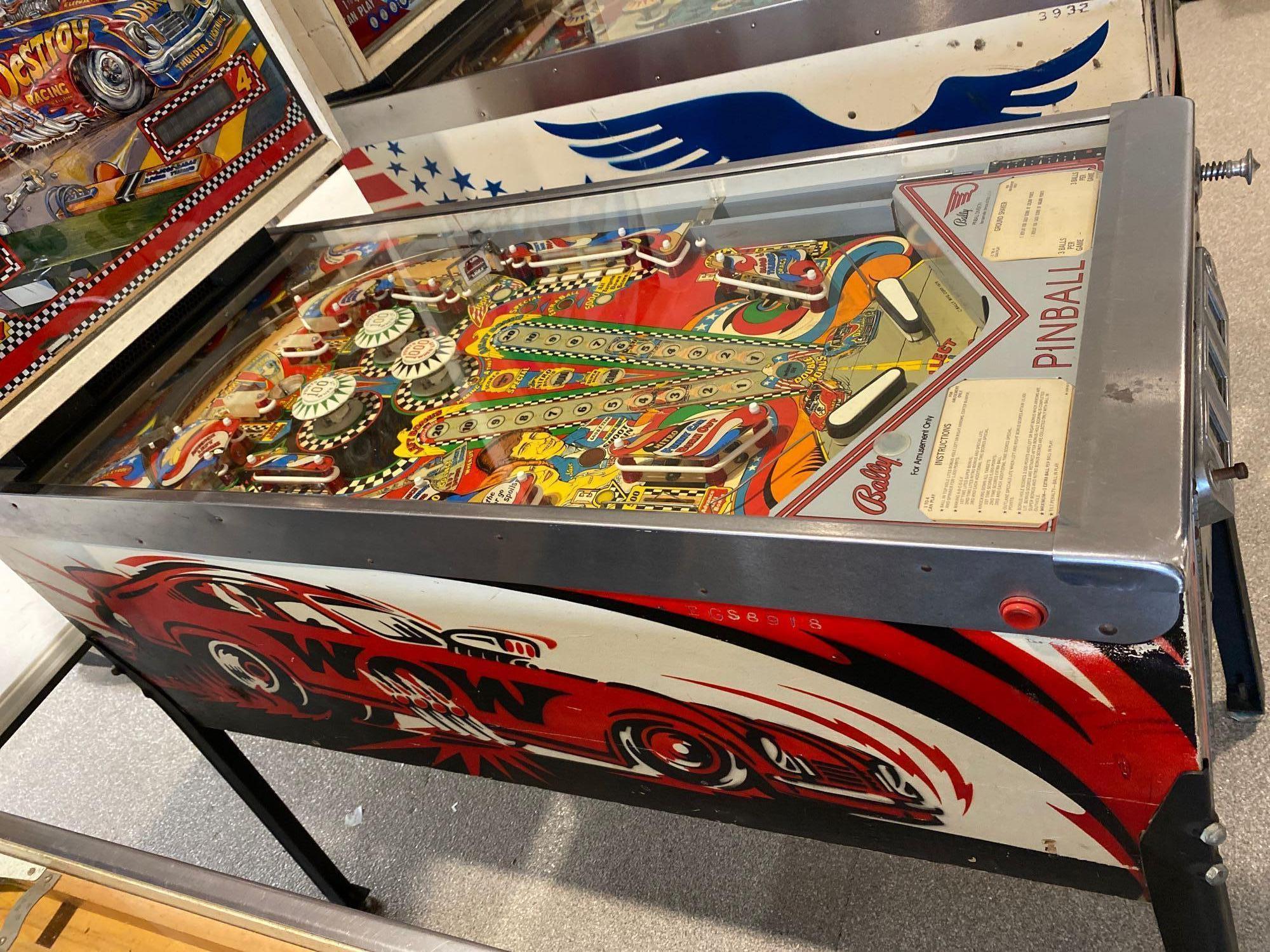 Bally Nitro Ground Shaker Pinball machine.