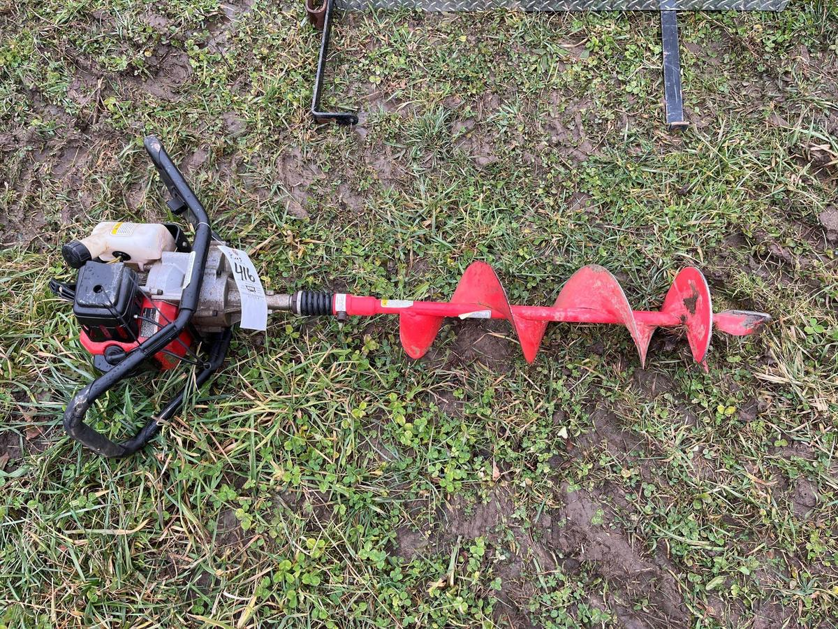 GAS POWERED POST DIGGER 8" AUGER RUNS