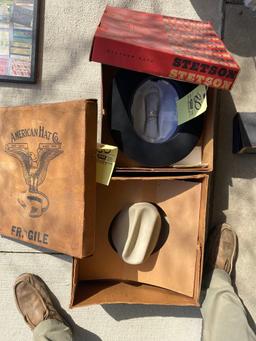 Stetson and American hat co hats