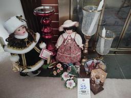 Dolls, Candleholders and Decor