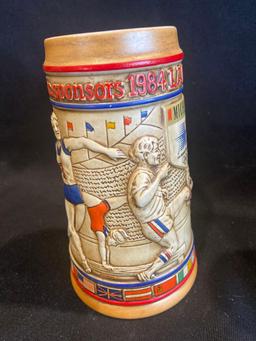(3) Olympic Budweiser Steins