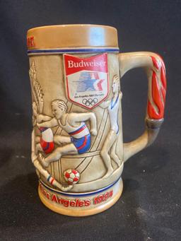 (3) Olympic Budweiser Steins