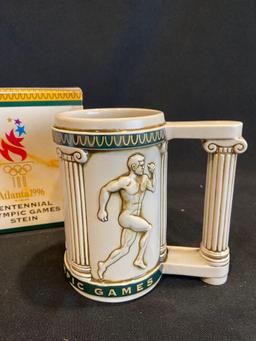 (3) Budweiser Olympic Steins 1996