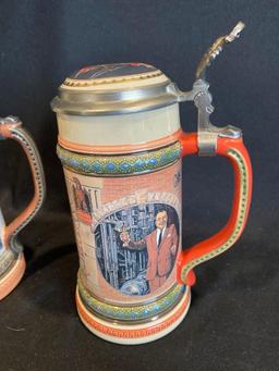 (3) Anheuser Busch Steins