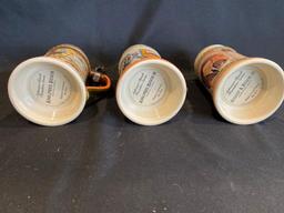 (3) Anheuser Busch Steins