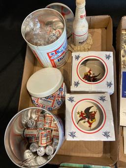Budweiser Guides, Tins, Coasters