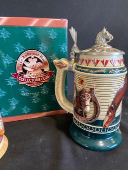 (3) Anheuser Busch Membership Steins