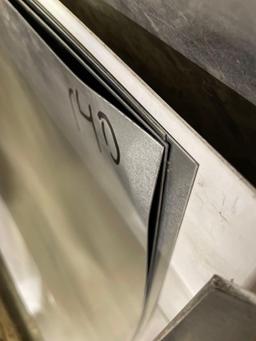 (4) full 4ft x 8ft sheets of sheet metal plus extras