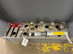hitch pins, drop in gooseneck ball hitch, misc.