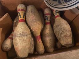 Bowling Pins, Arcade Game Parts, Sign