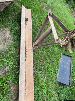 8 foot wide three point hitch scraper blade