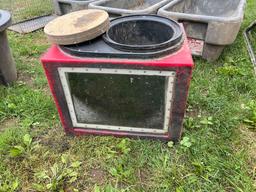 Passive heated solar pasture watering trough