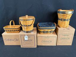 (4) Longaberger collectors club baskets