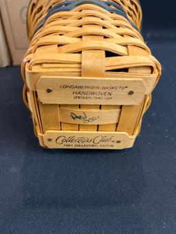 (4) Longaberger collectors club baskets