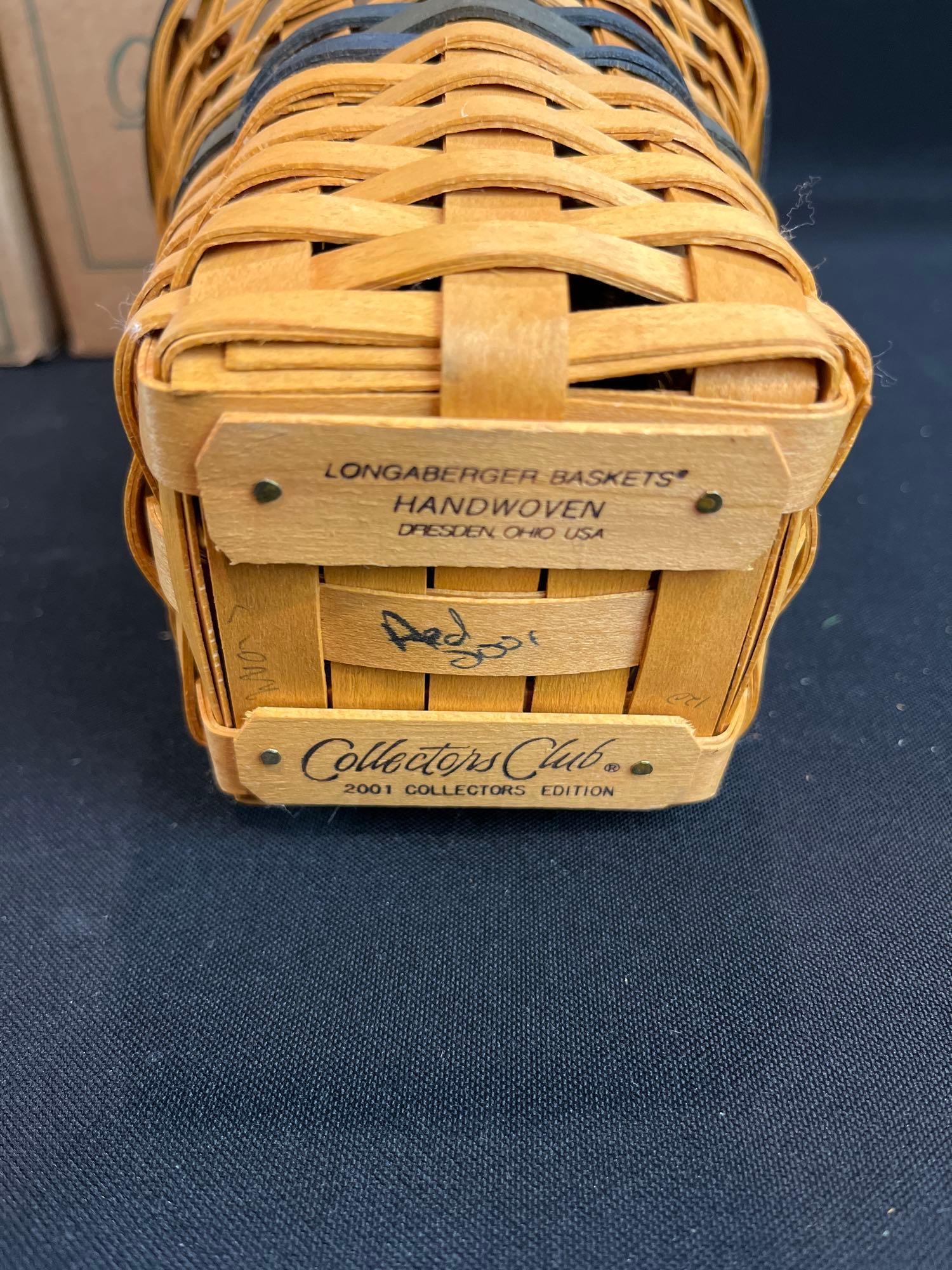 (4) Longaberger collectors club baskets
