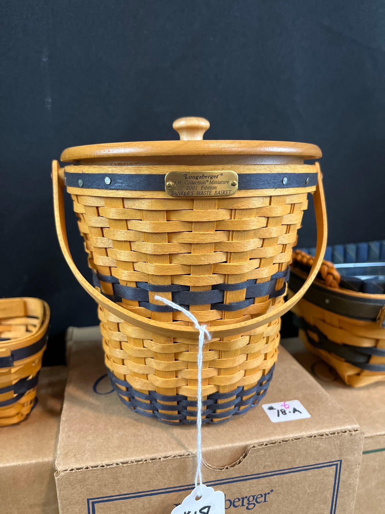 (4) Longaberger collectors club baskets
