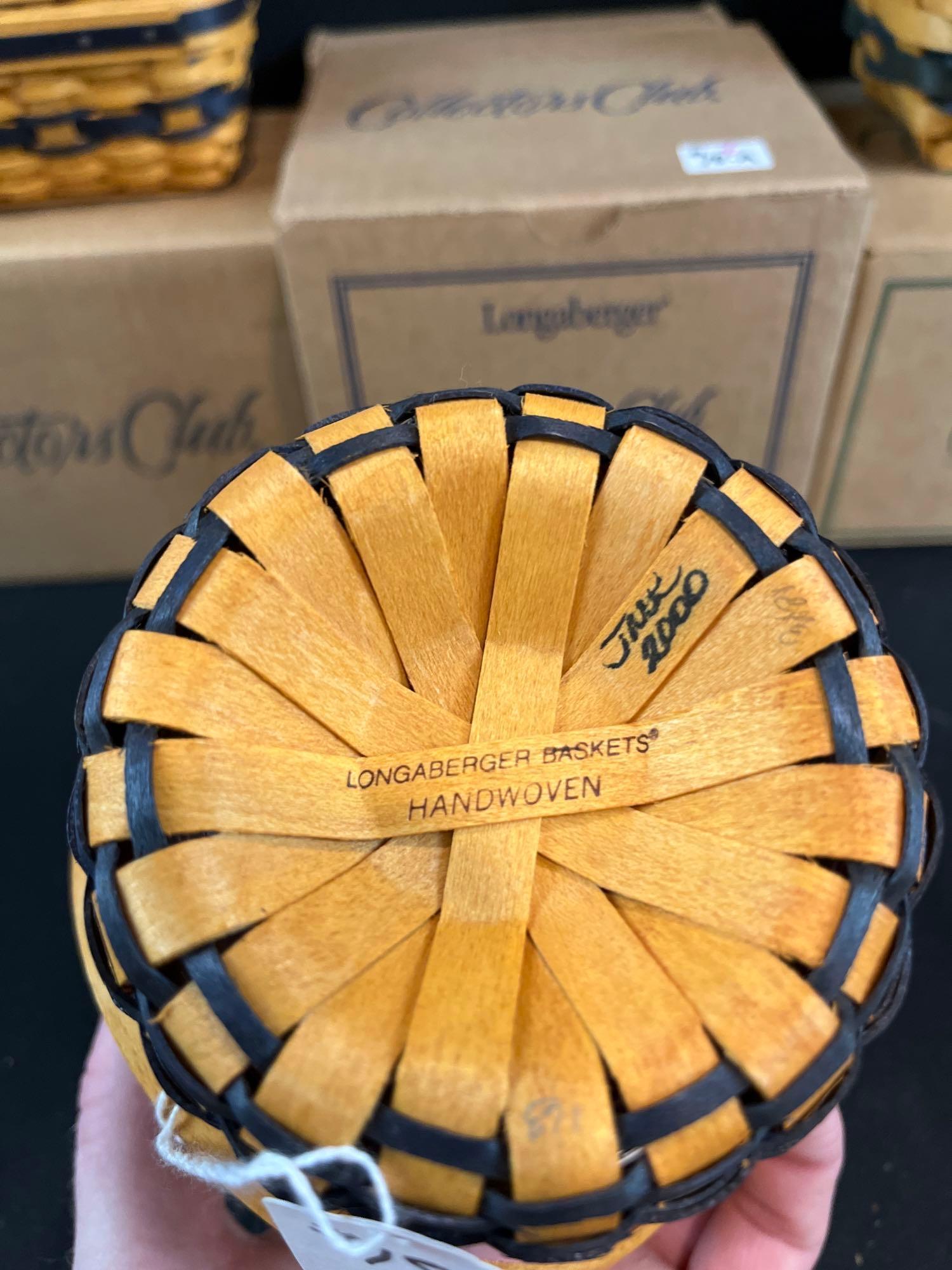 (4) Longaberger collectors club baskets