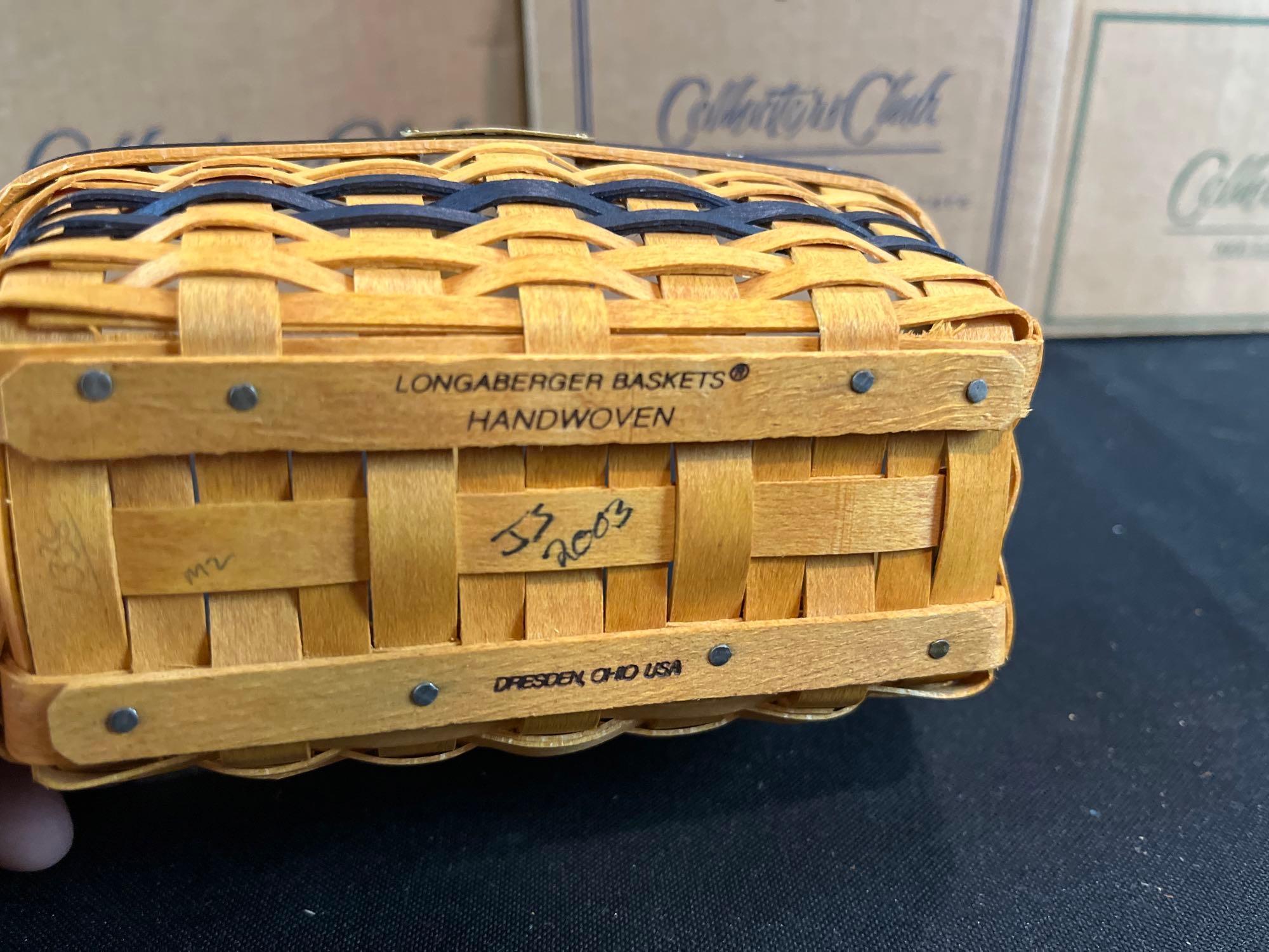(4) Longaberger collectors club baskets