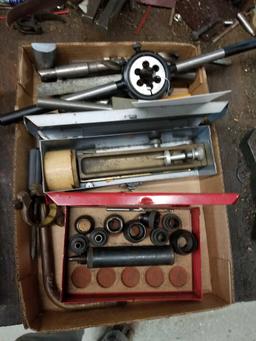 Box of machinist tools