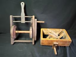 Pair of early yarn winders