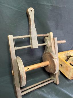Pair of early yarn winders