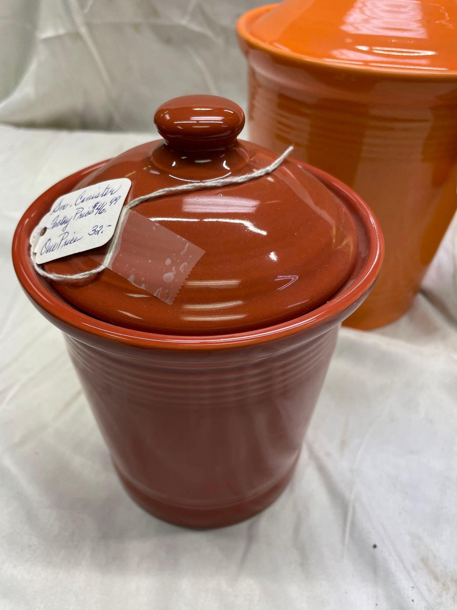 (4) Fiesta canisters
