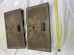 Early post box doors with eagle