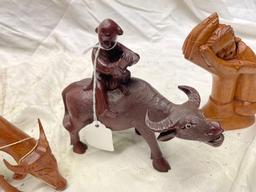 Hand carved animals