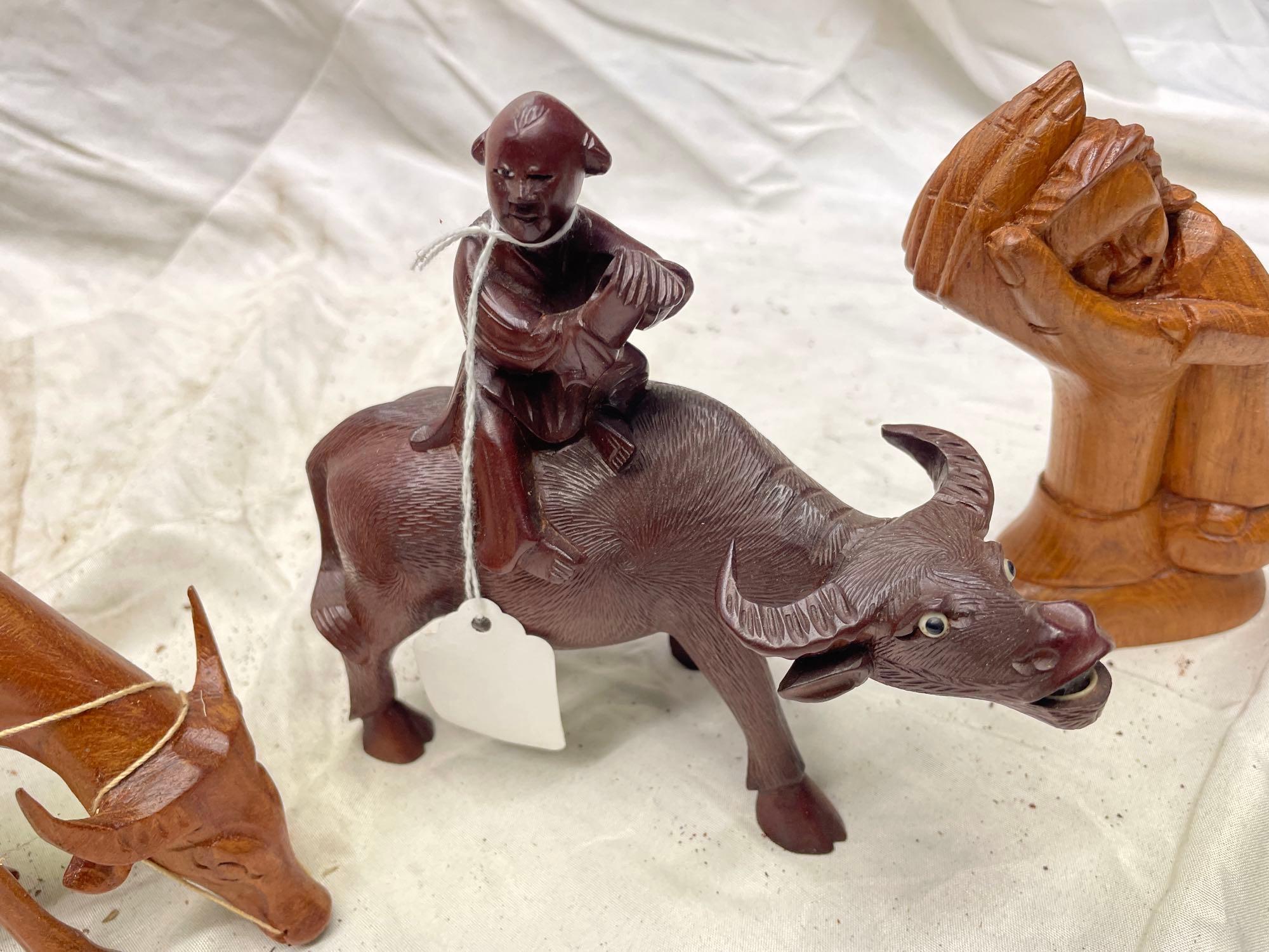 Hand carved animals