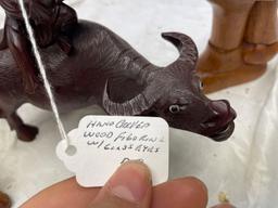 Hand carved animals