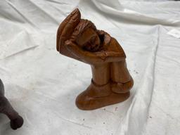 Hand carved animals