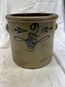 Early No. 2 crock with handles