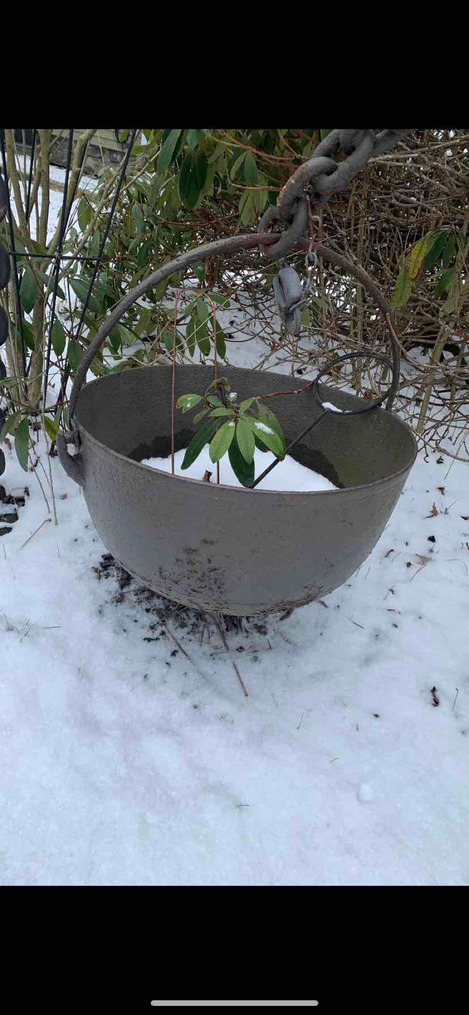 Large Iron Kettle
