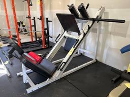 York Barbell Hack Squat and Leg Press Machine