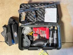 Spyder Electra DX paintball gun with box and misc accessories