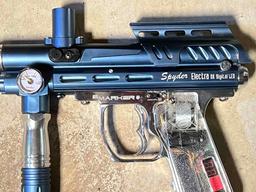 Spyder Electra DX paintball gun with box and misc accessories