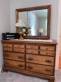 (2) Twin beds with 2 dressers with mirrors, 2 night stands