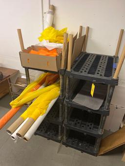 Assorted Fine And Corse Mesh - Plastic Shelves