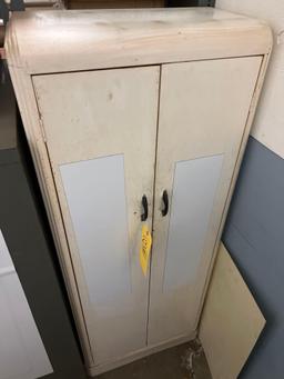 Metal Cabinet with Spray and Adhesives