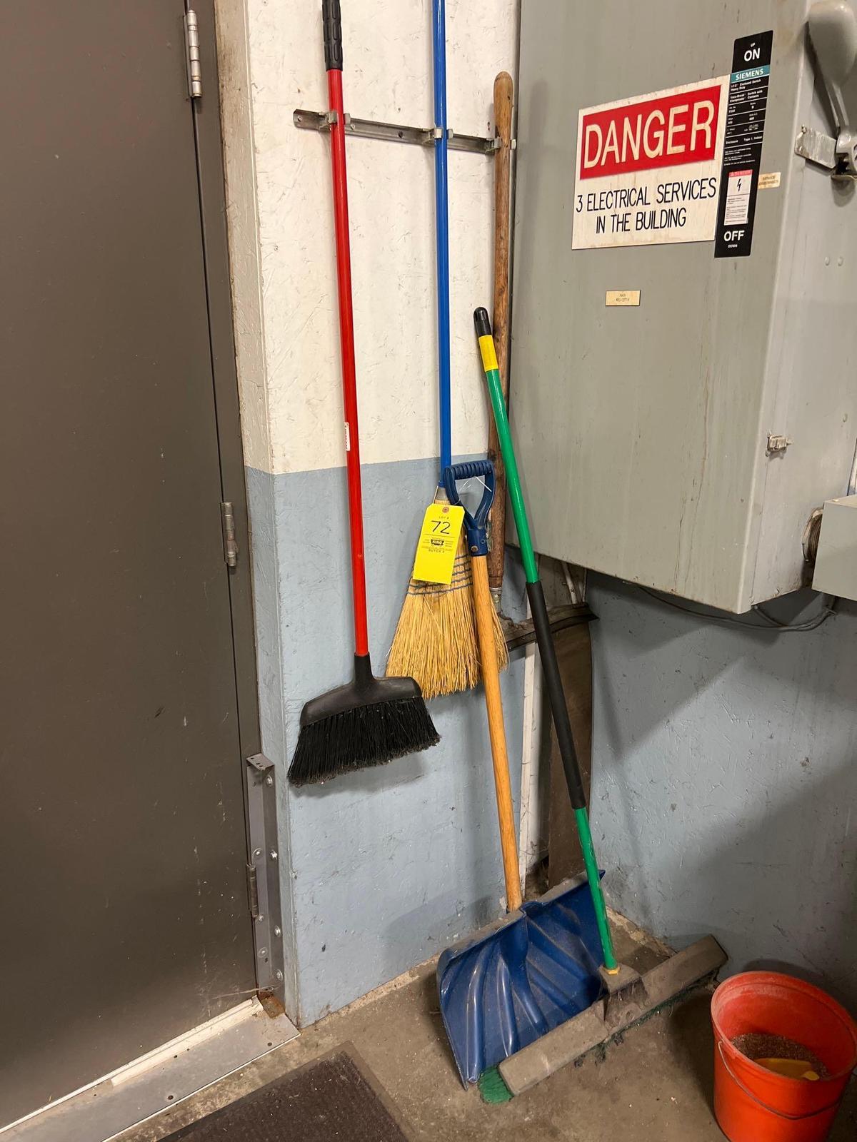 Brooms and Shovel