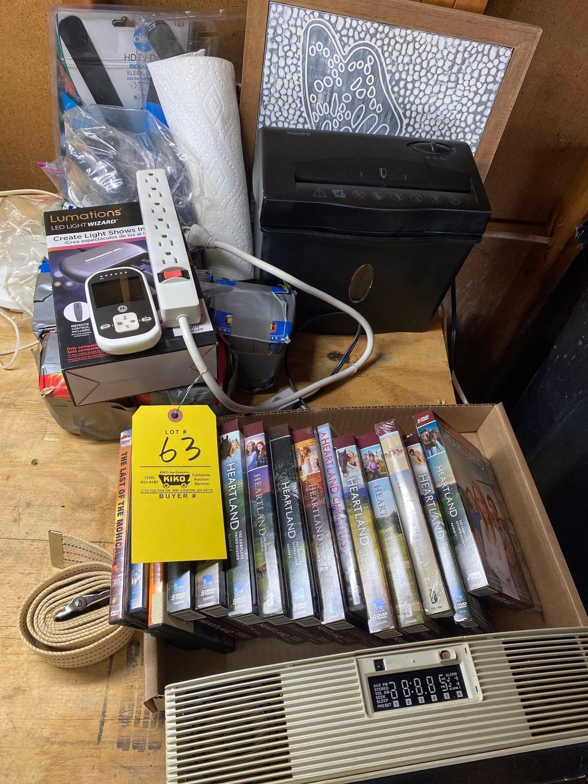 DVDs - power strips - misc