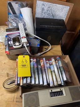 DVDs - power strips - misc